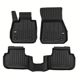 Tappetini per auto Proline 3D compatibili con BMW Serie 2 Gran Coupe F44 2019-2024 su misura in gomma | Tipo Auto: Berlina | Set di tappetini premium | Materiale TPE durevole | Bordi più alti